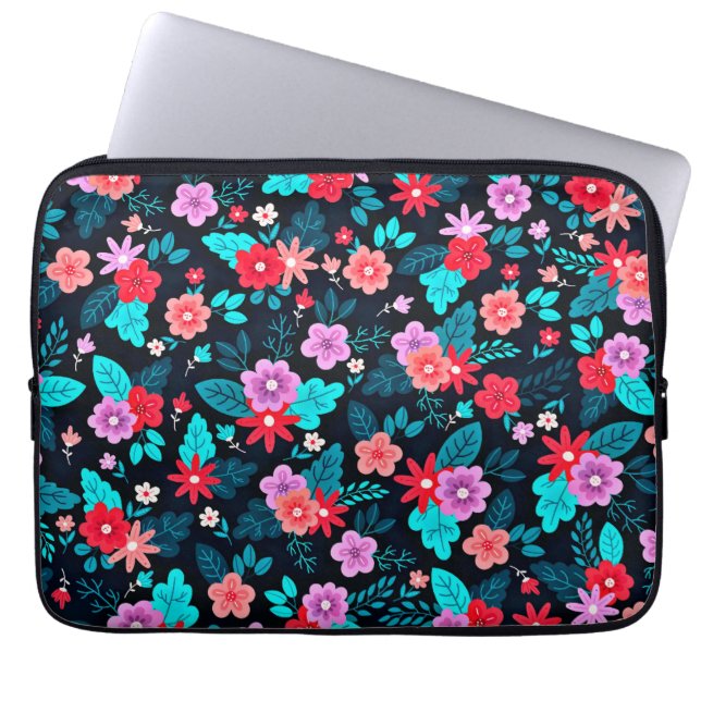 Schöner floraler Ditsy-Hintergrund-56676 Laptopschutzhülle (Vorderseite)