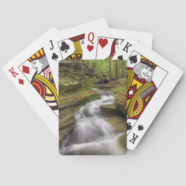 Schöner Fluss Cascading Spielkarten (Rückseite)