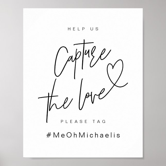 Schöner Foto-Stand, Schwarz, Hochzeitsfeier Poster (Vorne)