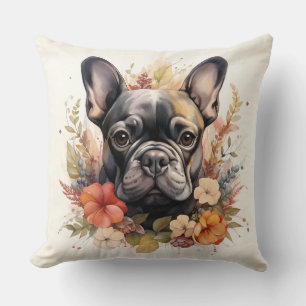 Schöner französischer Bulldog Hund Kissen