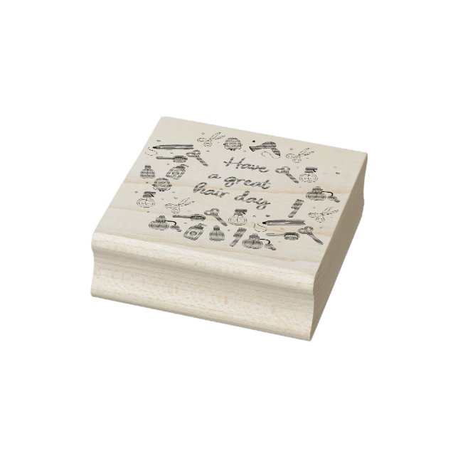 Schöner Friseur - Stylist Gummistempel (Stempel)