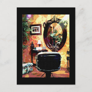 Schöner Friseursalon  Postkarte