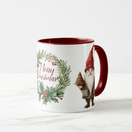 Schöner froher Weihnachtsgnome Tasse