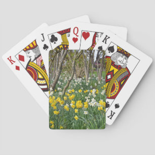 Schöner Frühlingsgarten Spielkarten