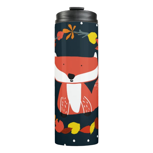 Schöner Fuchs im Winter Thermosbecher (Vorderseite)
