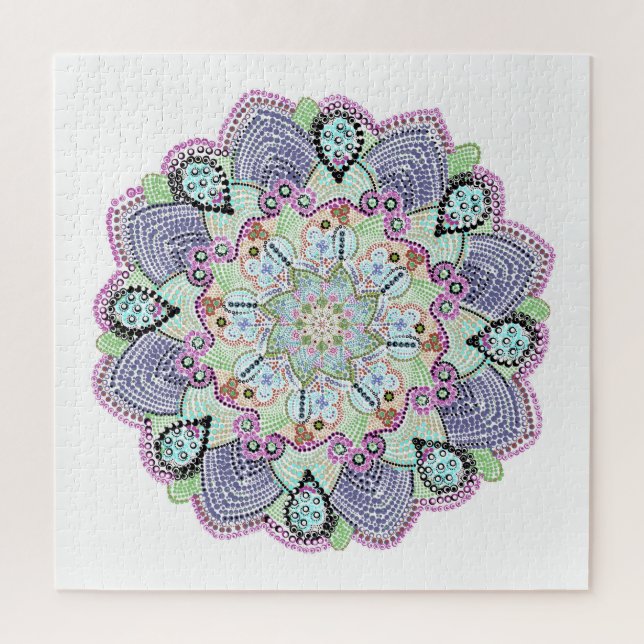 Schöner Garten Doily Mandala Art (Vertikal)