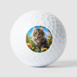 Schöner Garten für Katzen Golfball