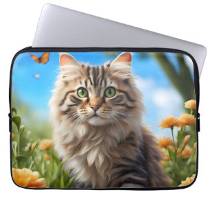 Schöner Garten für Katzen Laptopschutzhülle