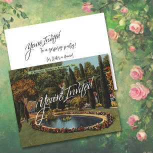 Schöner Garten Savannah GA Kunst Postkarte Party