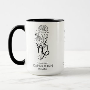 Schöner Geburtsmonat /Sternzeichen/Steinbock Tasse