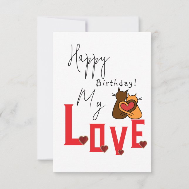 schöner Geburtstag Karte (Vorderseite)