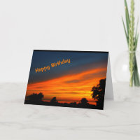 Schöner Geburtstag von Sonnenaufgang bis Sonnenunt