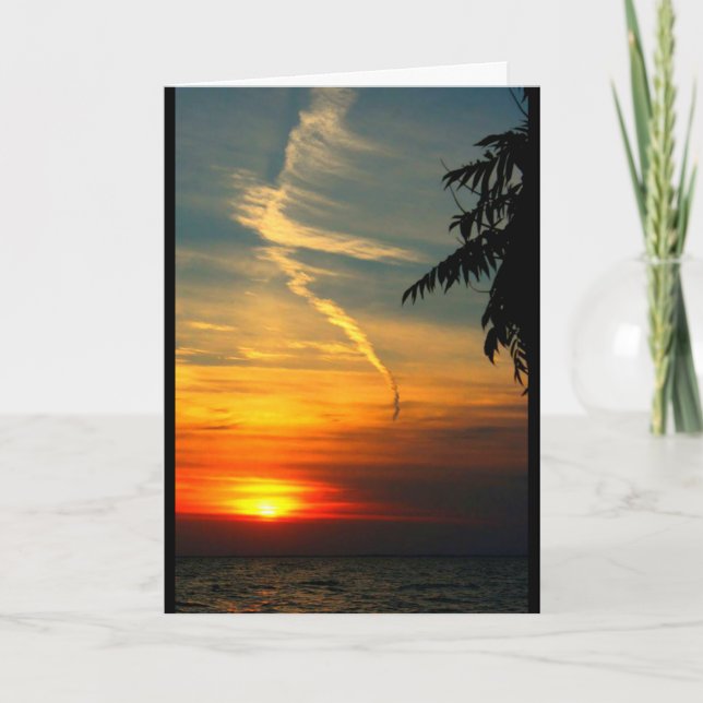 Schöner Geburtstag von Sonnenaufgang zu Karte (Vorderseite)