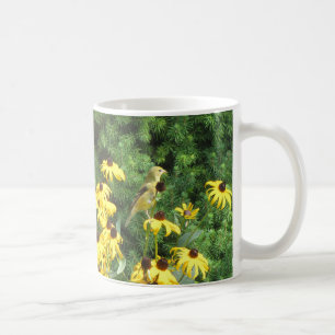 Schöner gelber Vogel-Kaffee-Cup Kaffeetasse