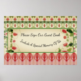 Schöner Gemusterter Designer Poster