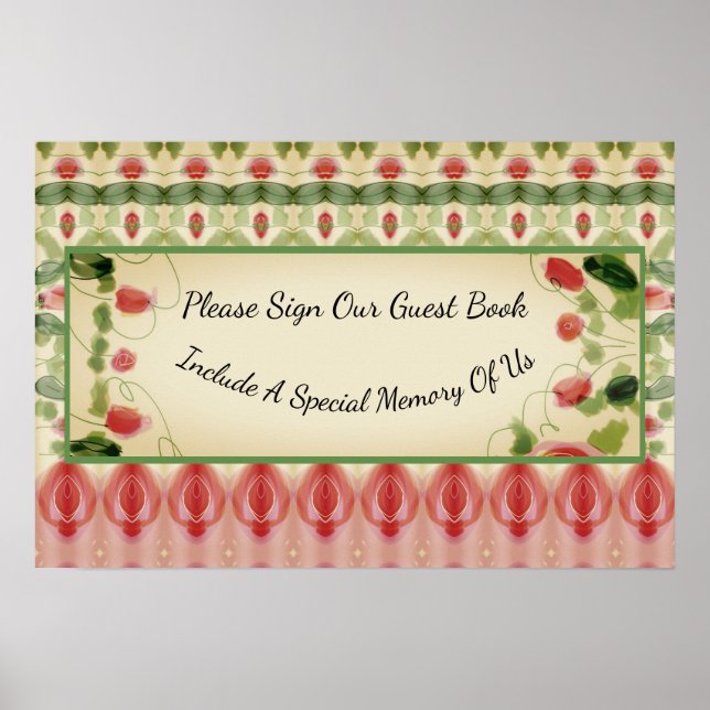 Schöner Gemusterter Designer Poster (Vorne)