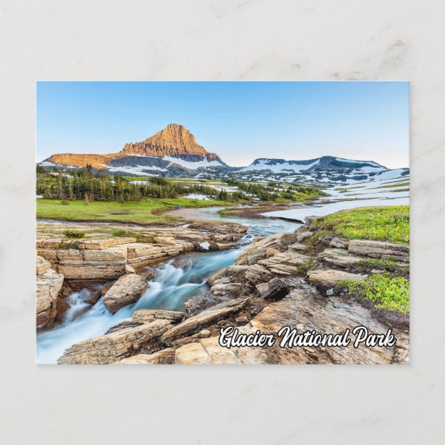 Schöner Glacier-Nationalpark, Montana Postkarte (Vorderseite)