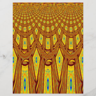 Schöner Golden Brown African Tribal Print Vektor