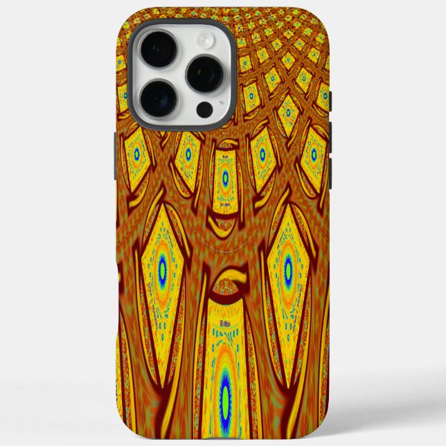 Schöner Golden Brown African Tribal Print Vektor title_seo2 (Rückseite)