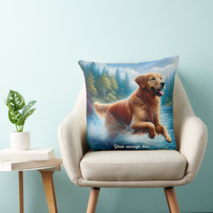 Schöner Golden Retriever Kissen