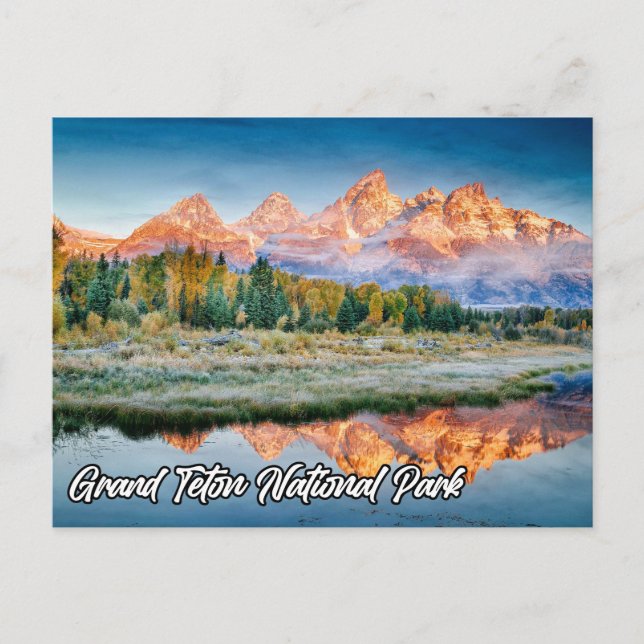 Schöner Grand Teton Nationalpark, Wyoming Postkarte (Vorderseite)