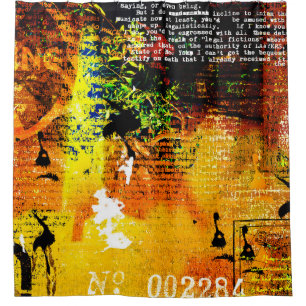 Schöner Grunge-Hintergrund, Vintag, Jubiläum Duschvorhang