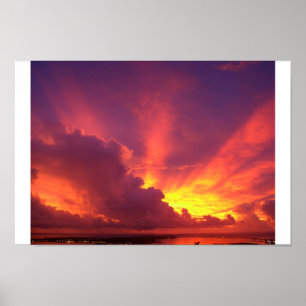 Schöner Guam-Sonnenuntergang Poster
