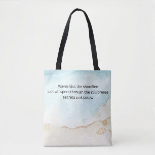 Schöner Haiku auf einer Tote-Tasche. Tasche