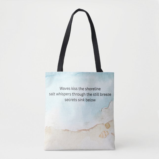 Schöner Haiku auf einer Tote-Tasche. Tasche (Vorderseite)
