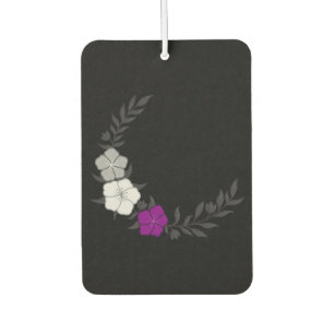 Schöner Halbmond subtiler asexueller Blume Autolufterfrischer