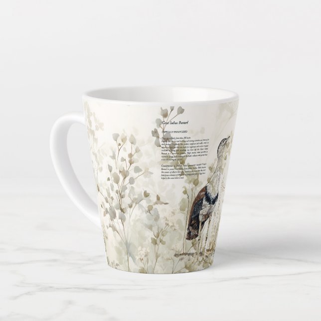 Schöner, handgemalter Indianervogel Milchtasse (Linke Ecke)