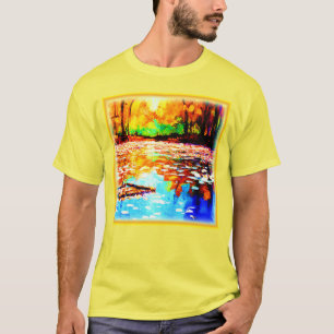 Schöner, hellfarbener Orangenwald. Jetzt kaufen T-Shirt