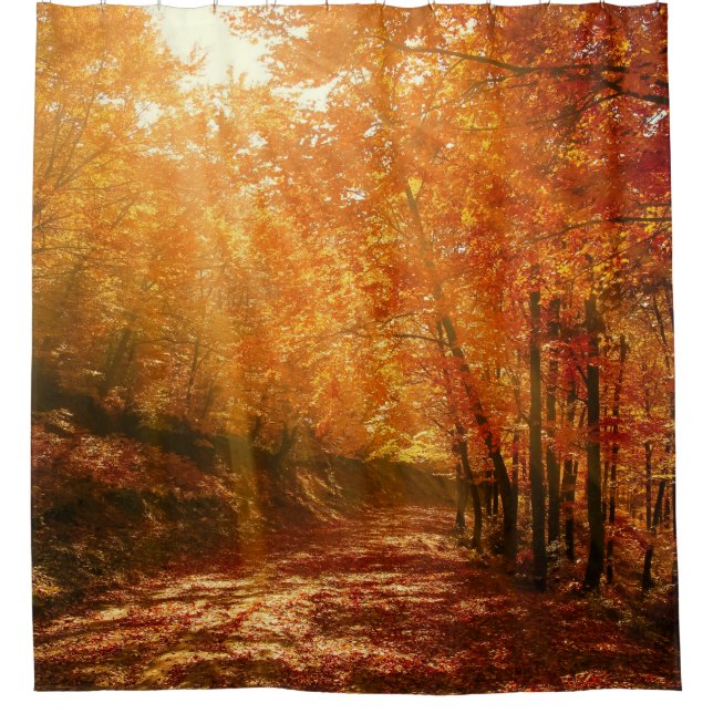 Schöner Herbst Duschvorhang (Vorderseite)