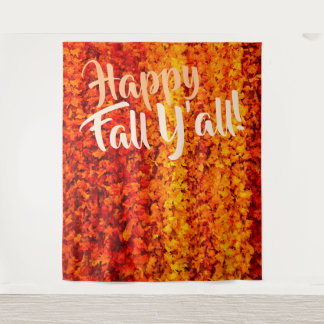 Schöner Herbst Euch Allen Herbstlaub-Party-Hinterg Wandteppich