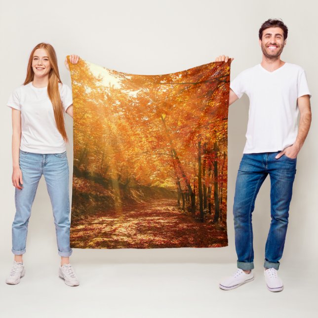 Schöner Herbst Fleecedecke (Beispiel)