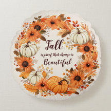 Schöner Herbst-Kürbis- und Sonnenblumenkranz