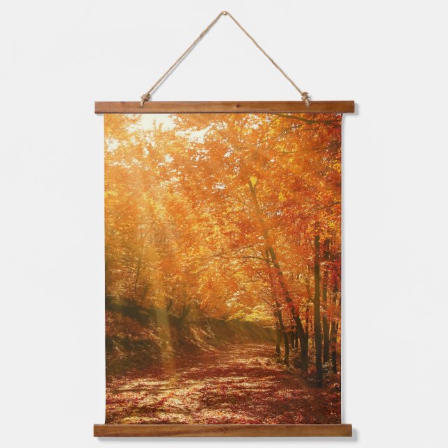 Schöner Herbst Wandteppich Mit Holzrahmen (Vorderseite)
