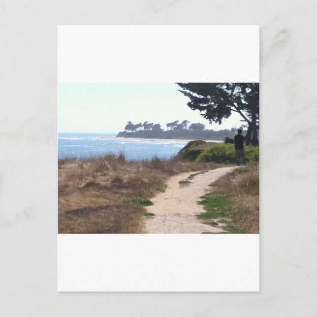 Schöner Himmel am Strand. Postkarte (Vorderseite)