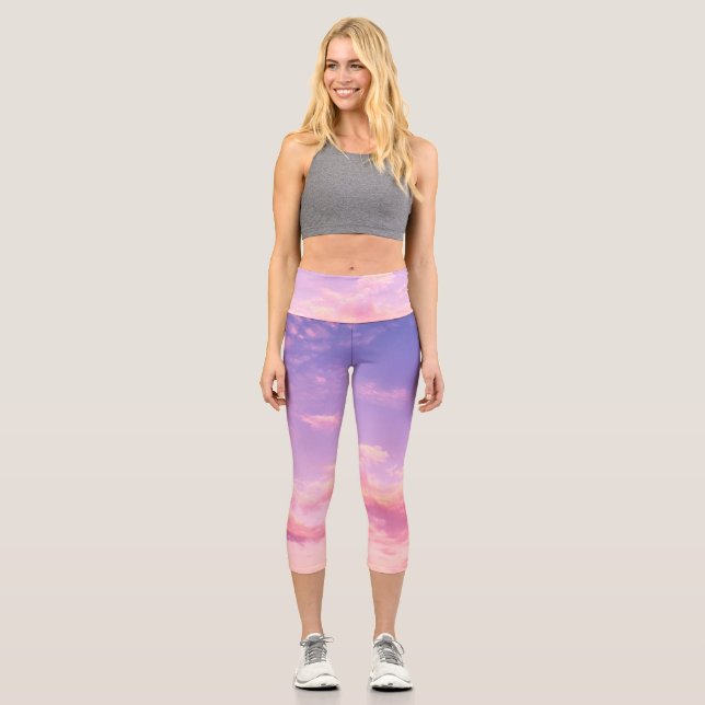 Schöner Himmel Capri Leggings (Vorderseite)