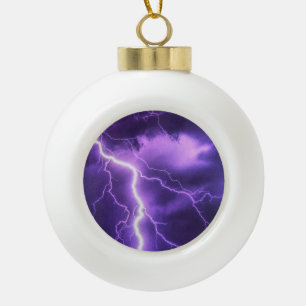 schöner Himmel, Donner Keramik Kugel-Ornament