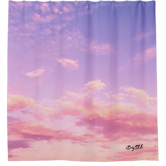 Schöner Himmel Duschvorhang (Vorderseite)