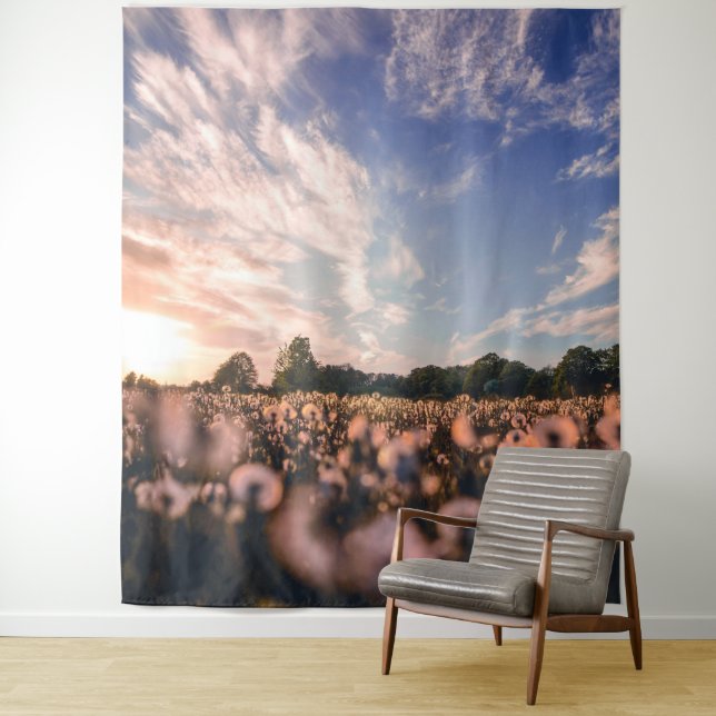 schöner Himmel über dem schlichten Wandteppich (Beispiel)