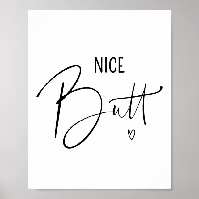 Schöner Hintern Schönes Bad Zitate Redewendungen K Poster (Vorne)