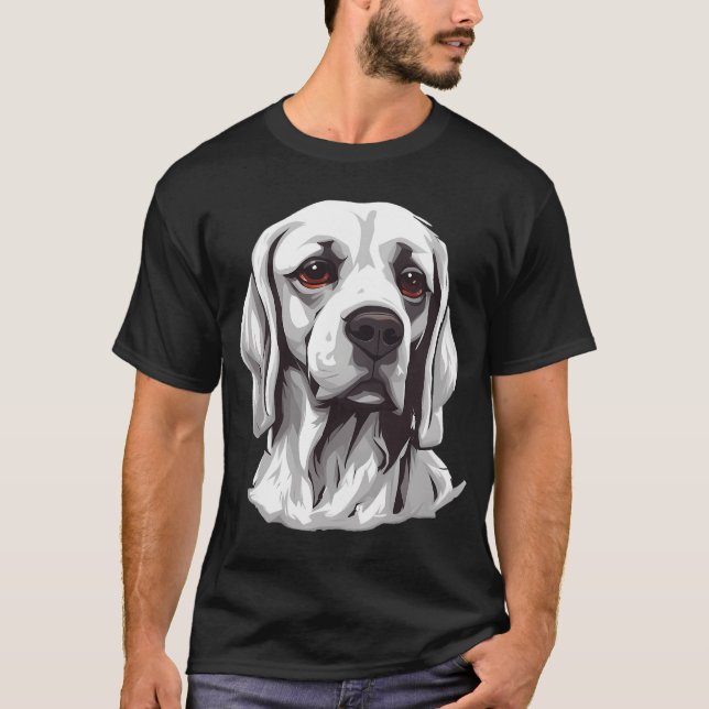 Schöner Hund T-Shirt (Vorderseite)