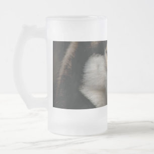 Schöner Husky-Wurfkissen Mattglas Bierglas