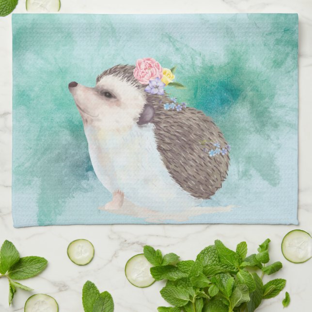 Schöner Igel Geschirrtuch (Gefaltet)