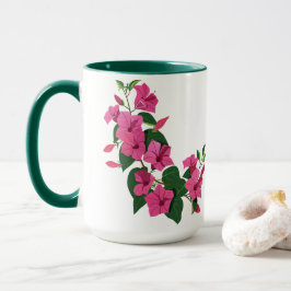 Schöner, individueller Blumenzauberkaffee Tasse