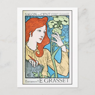 Schöner Jahrgang und Ausstellung Eugene Grasset Postkarte