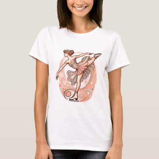 Schöner Jugendstil-Skater Frauen-T - Shirt