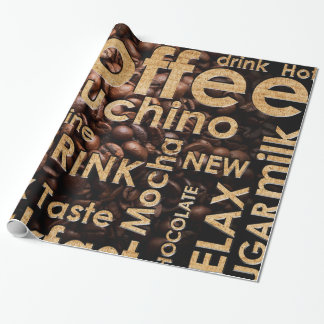 Schöner Kaffee-Espresso-Entwurf Geschenkpapier